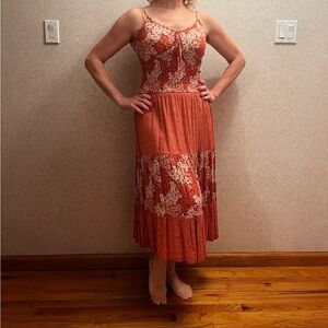 Floral Lace Midi Dress by BOG Collective